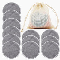 12-pack reusable bamboo makeup remover pads