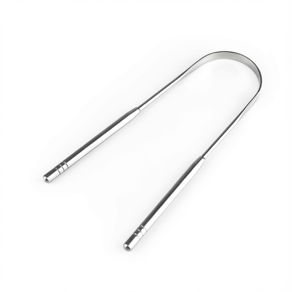 Stainless Steel U-Shaped Tongue Scraper