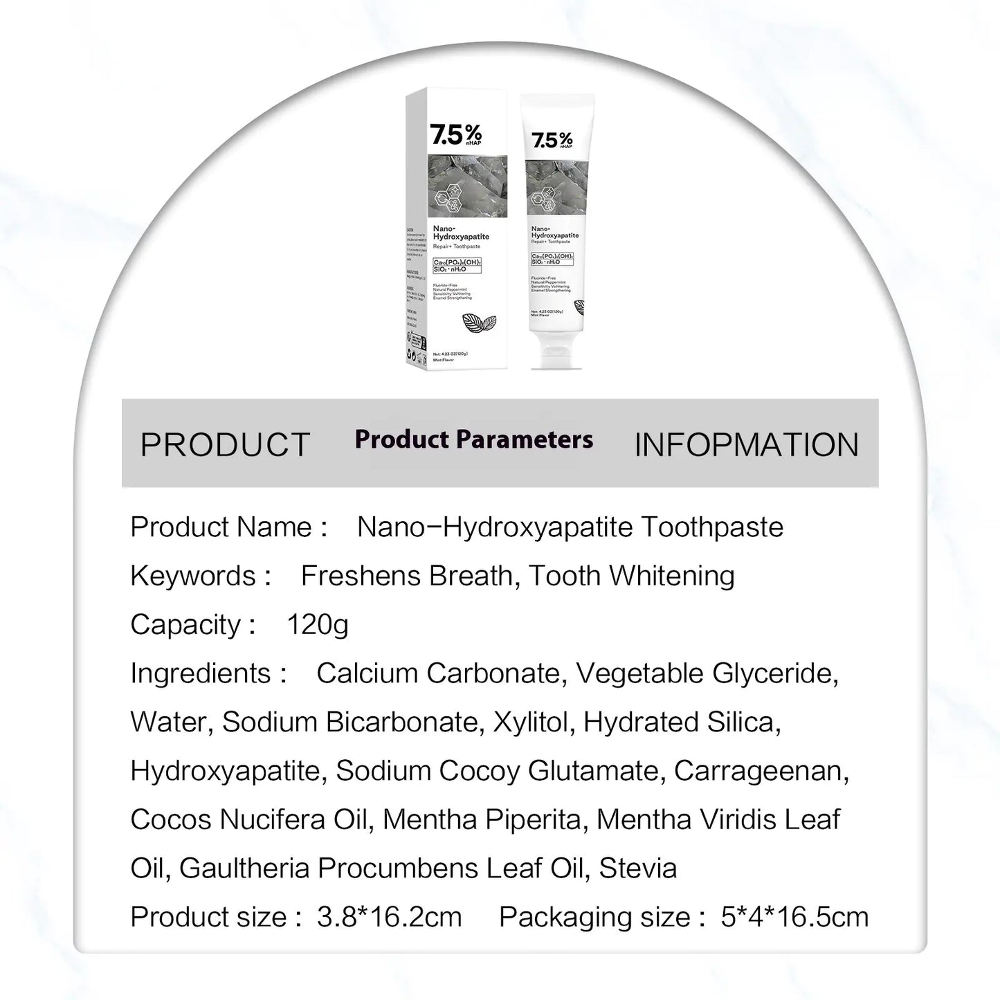 Fluoride Free Whitening Toothpaste